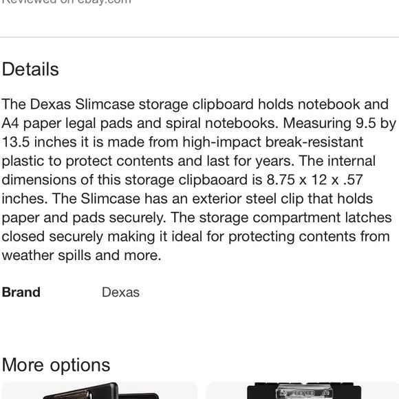 EUC dexas Skim Storage Clipboard - Picture 7 of 7
